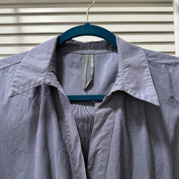 M ANTROPOLOGIE SOMERSET SHIRT DRESS BLUE/GRAY - Picture 4 of 6